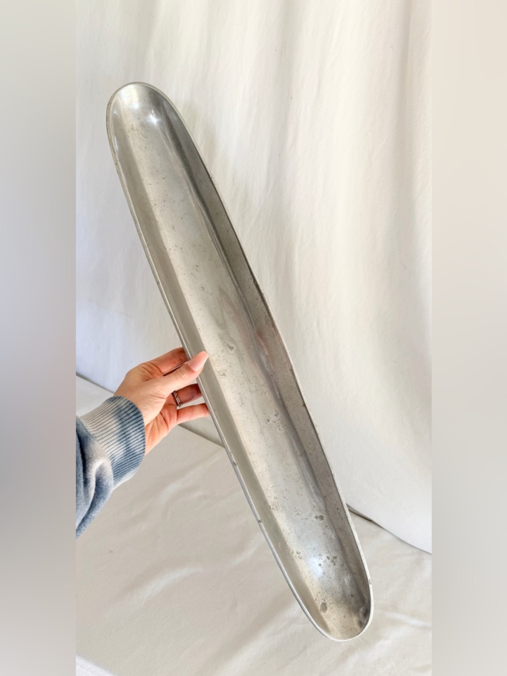 Vintage aluminum trough